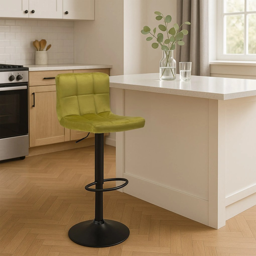 Barová stolička ARAKO čierna olivová