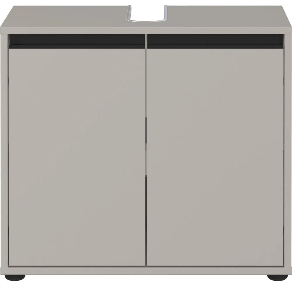 Sivá skrinka pod umývadlo 63x55 cm Lemont – Germania