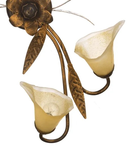 ONLI - Stropné svietidlo ALGA 4xE14/6W/230V bronzová