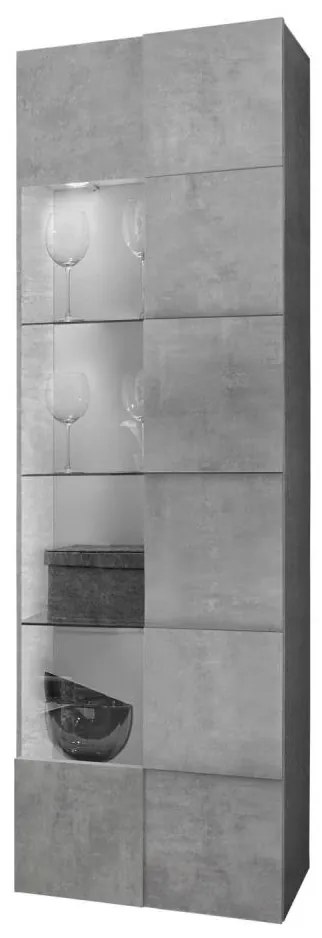 Komoda SERIAN sivý betón