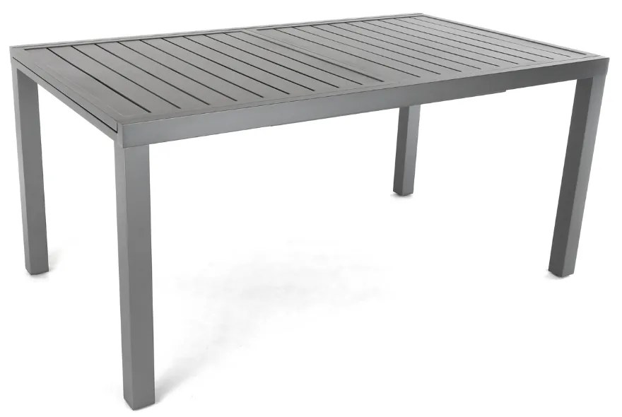 Záhradný stôl Mirolo, 160–240 × 89 cm, čierna