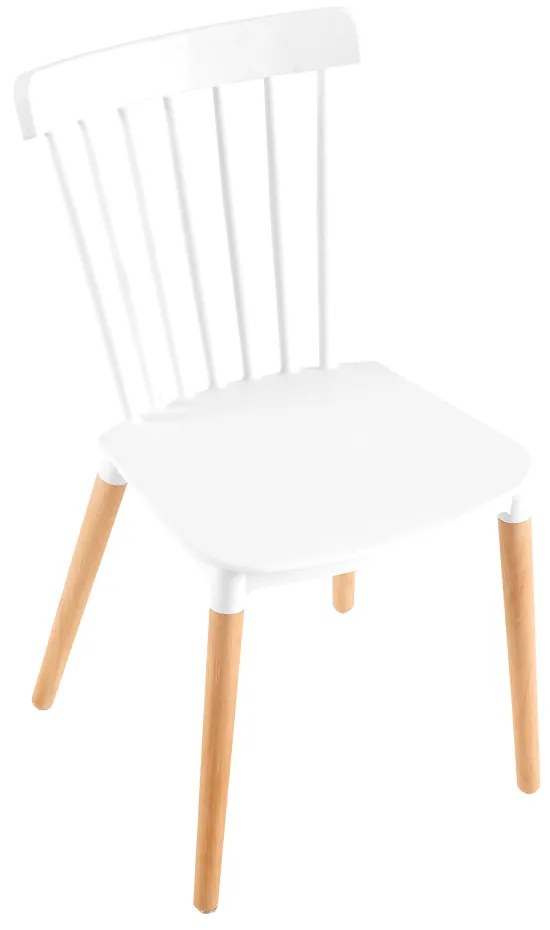 Kondela Jedálenská stolička, biela/buk, ZOSIMA