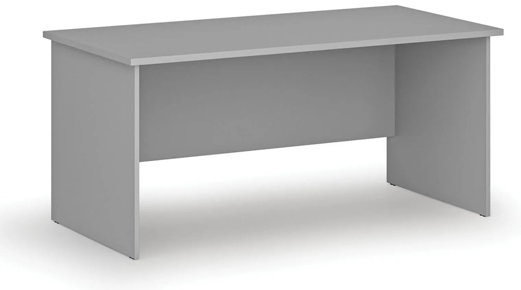Kancelársky písací stôl PRIMO GRAY, 160x80 cm, sivá