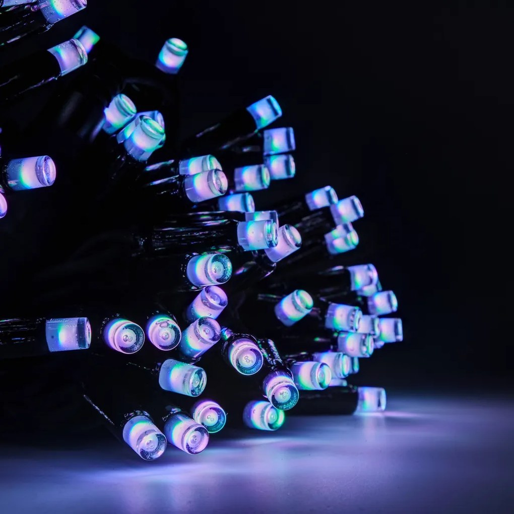 DECOLED RGB světelný řetěz 20 m, 200 diod