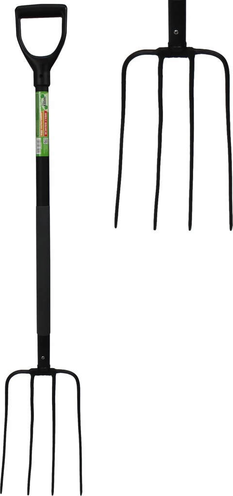 Garden Line 4-zubová poľnohospodárska vidlica s oceľovou rúčkou 120 cm *4044