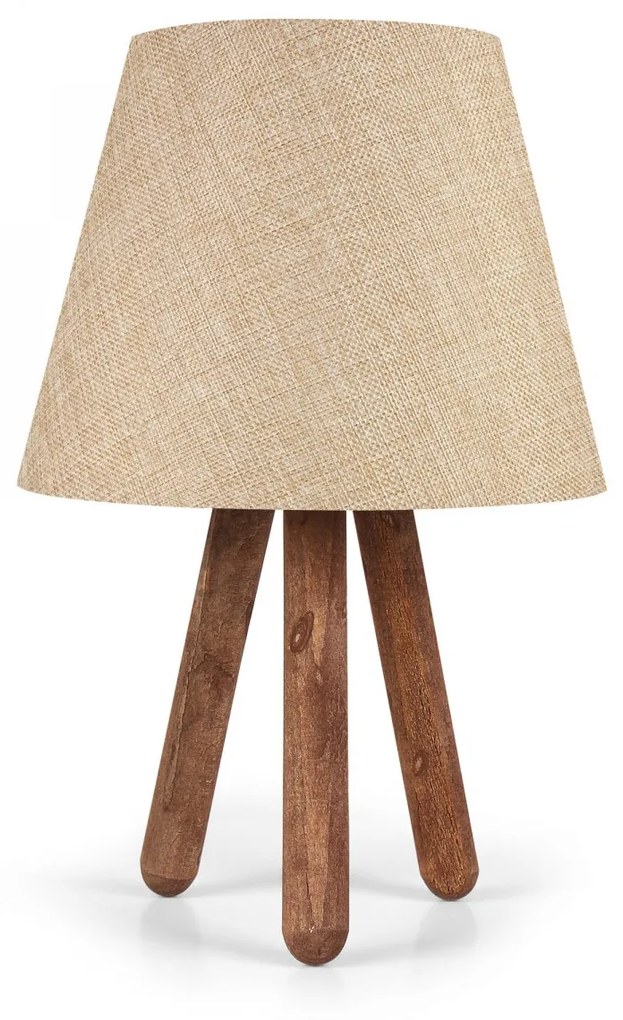 Opviq Stolná lampa Bechos 33 cm svetlobéžová/hnedá