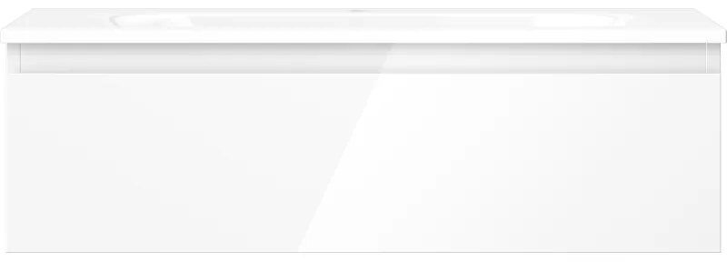 Mexen Orio, kúpeľňová skrinka 80 cm s umývadlom Vela, 1 zásuvka, biela lesklá, 91A10-08023-1-BF00-W23M00