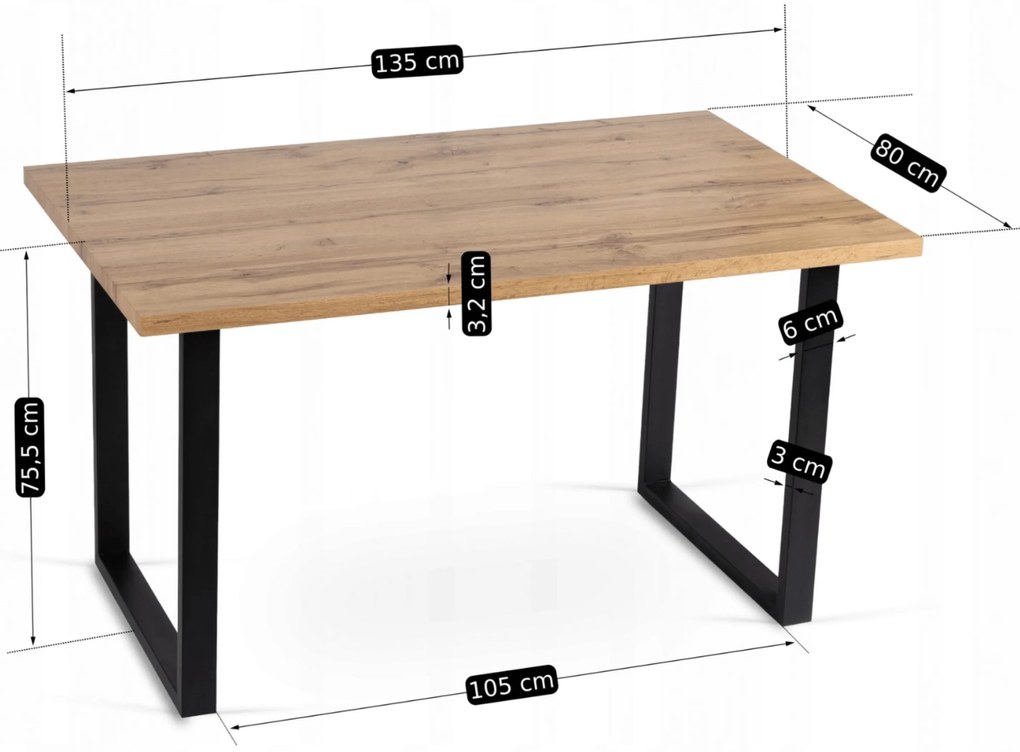 PROXIMA.store - Moderný jedálenský stôl GLOS