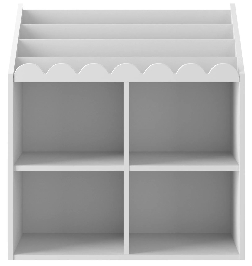 Bellamy Detská knižnica BOOK NOOK SNOW 71x76 cm, biela