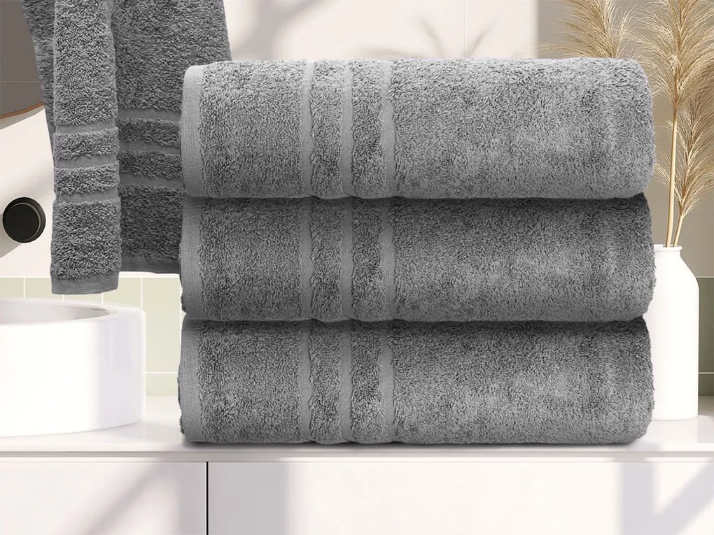 Osuška Classic 70 x 140 cm svetlo sivá, 100% bavlna