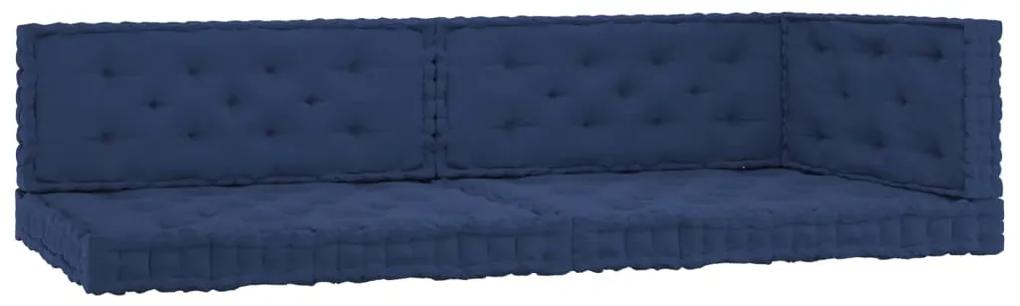 Podlahové podložky na paletový nábytok 5 ks bledá námornícka modrá bavlna 3068635