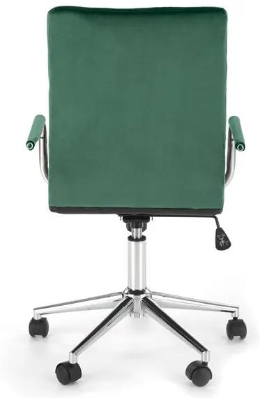 Detská stolička na kolieskach GONZO 4 — látka, zelená