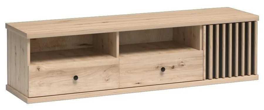 TV stolík Moderno C6 160 cm dub Artisan/čierny