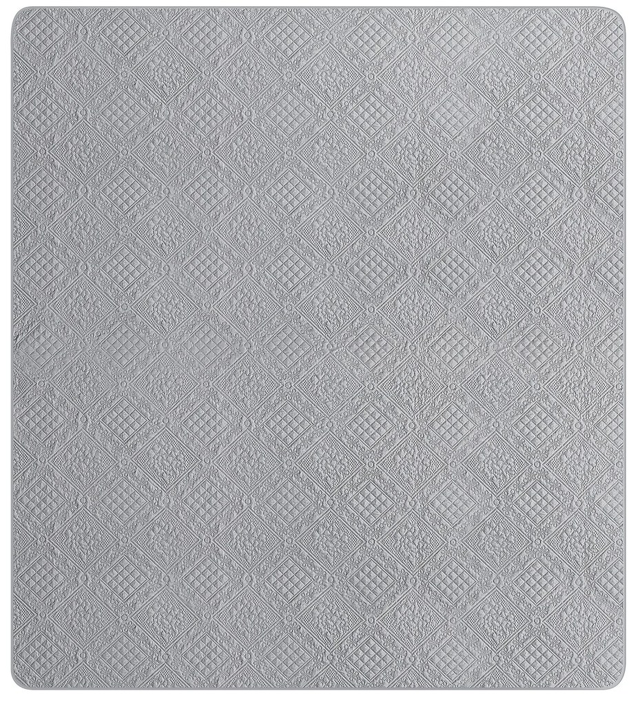 Posteľná prikrývka 220 x 240 cm sivá ALAMUT Beliani