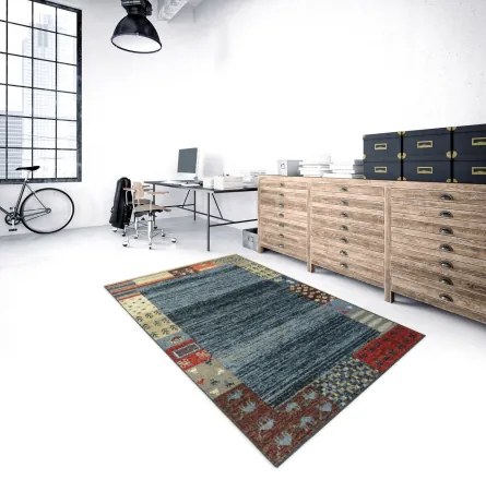 Koberce Breno Kusový koberec SHERPA 5093/DW6X, modrá, viacfarebná,140 x 200 cm
