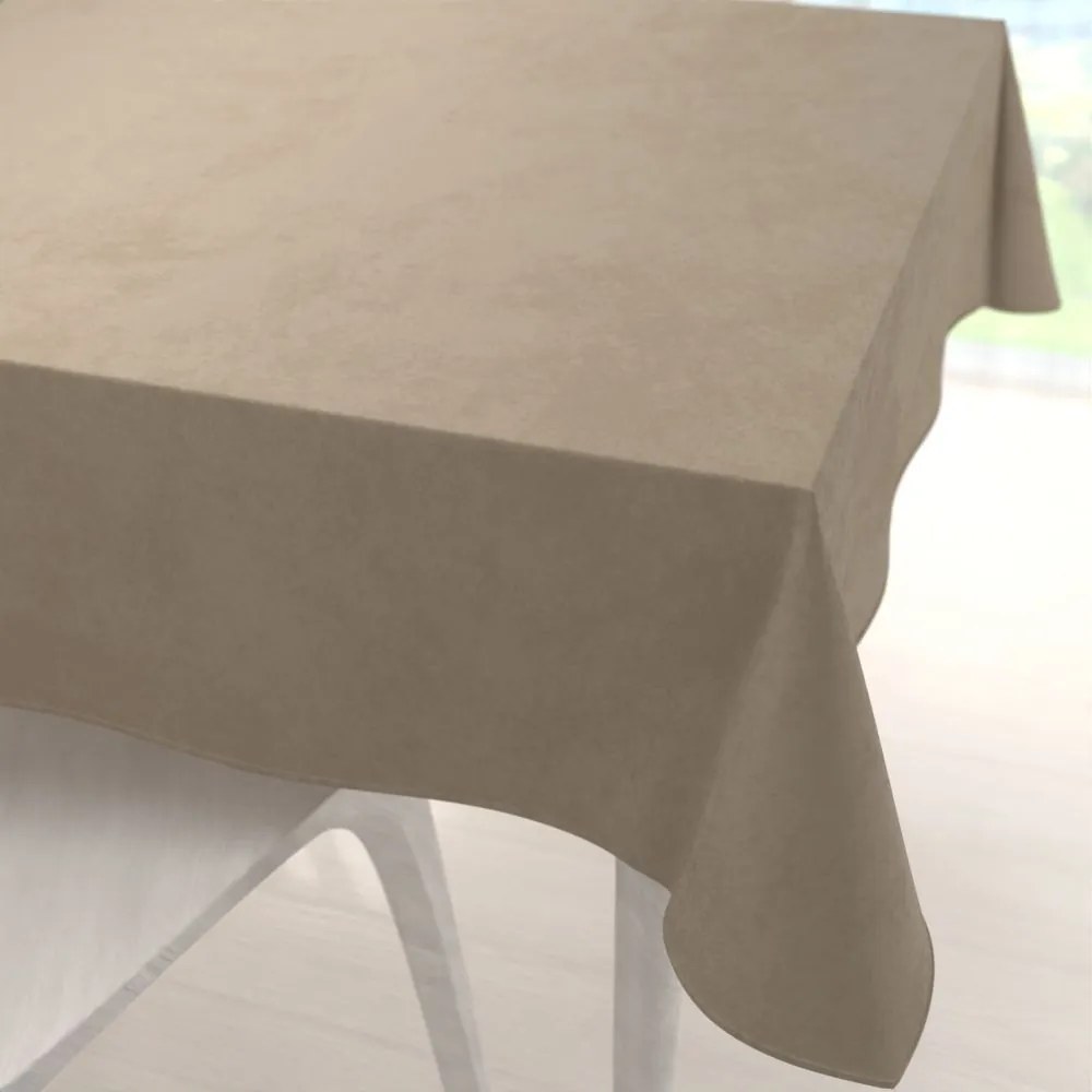 Biante Zamatový štvorcový obrus Velvet Prémium SVP-030 Sivobéžový 70x70 cm