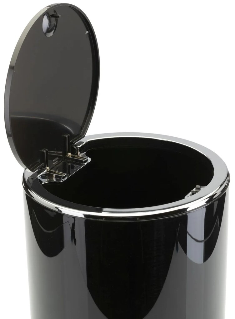 Sada kúpeľňových doplnkov Carmen čierna/prvky s chrómovou povrchovou úpravou