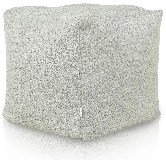 Taburetka svetlo sivá bouclé