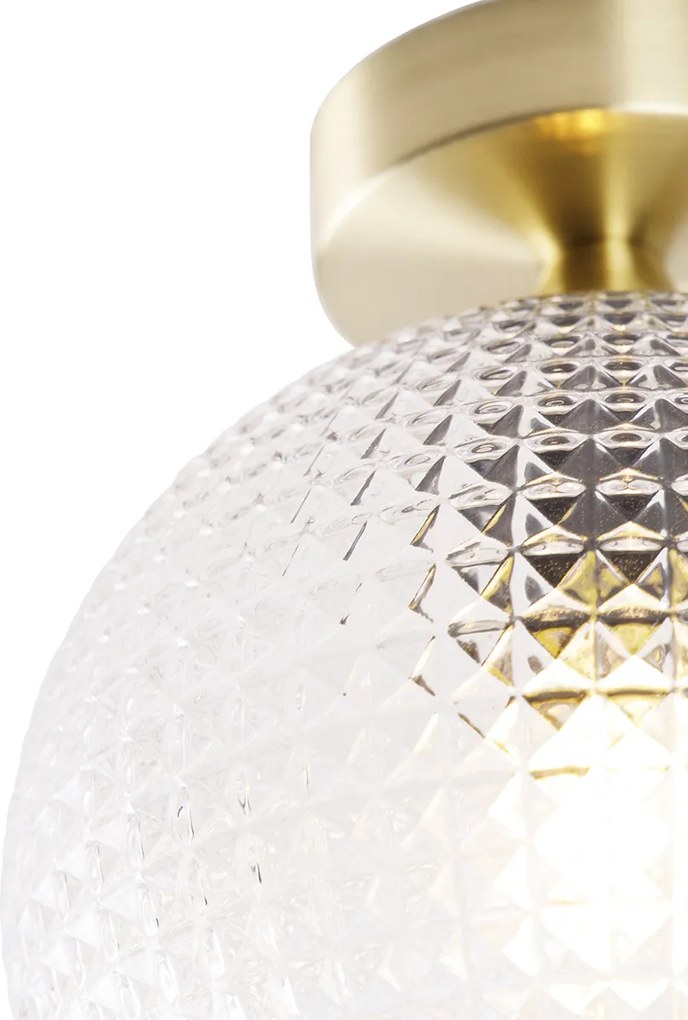 Inteligentné stropné svietidlo Art Deco mosadz vrátane Wifi A60 - Sphere