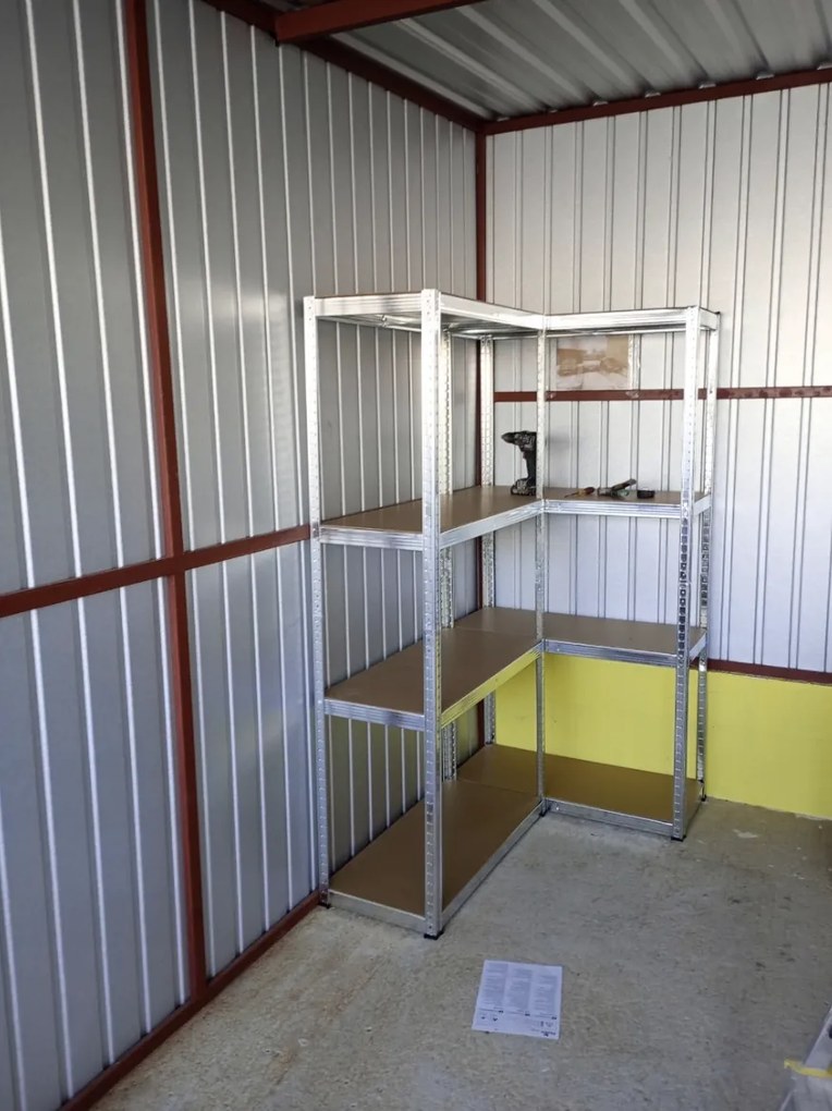 AKCIA - Balíček : 10x Regál 180x90x40 cm 5polic zinkovaný kovový