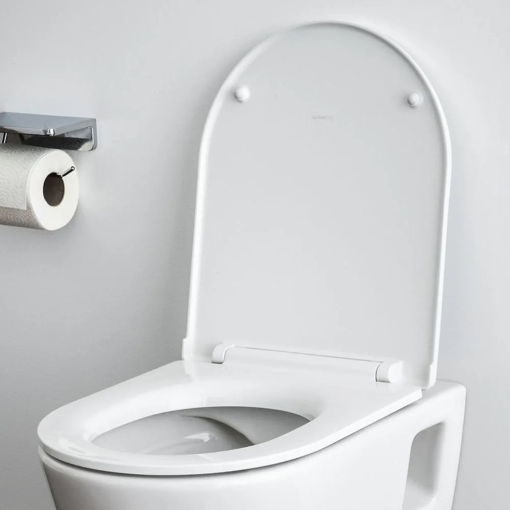 LAUFEN Pro WC sedátko Slim so spomaľovacím sklápacím systémom, odnímateľné, biela, H8989660000001