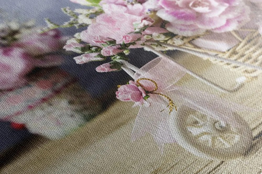 Obraz romantický ružový karafiát vo vintage nádychu Varianta: 90x60