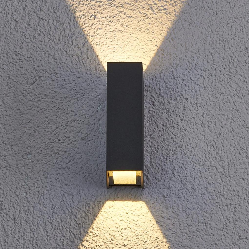 Maisie vonkajšie nástenné LED svietidlo z hliníka