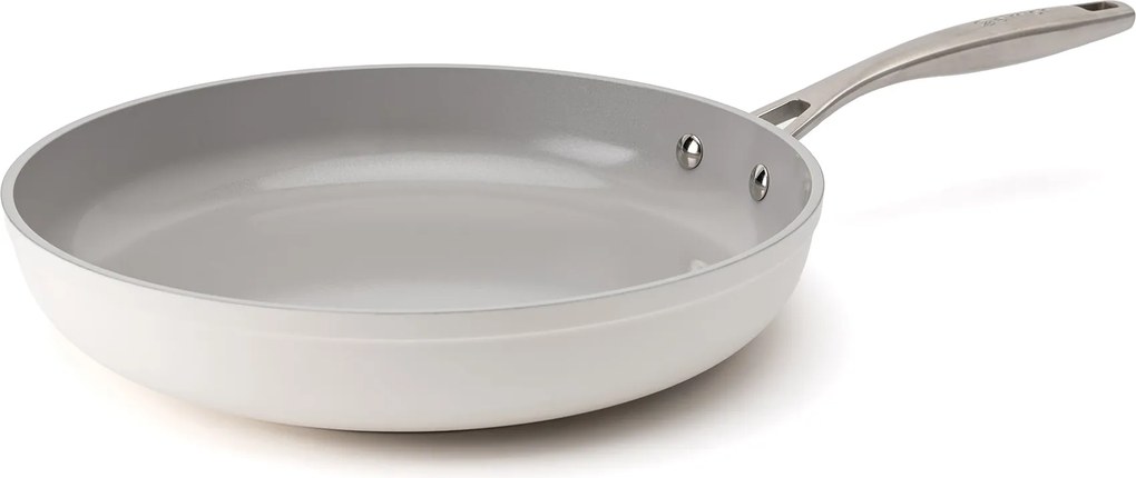 Elmich Nepriľnavá keramická panvica Zen Ø 28 cm – krémovo biela