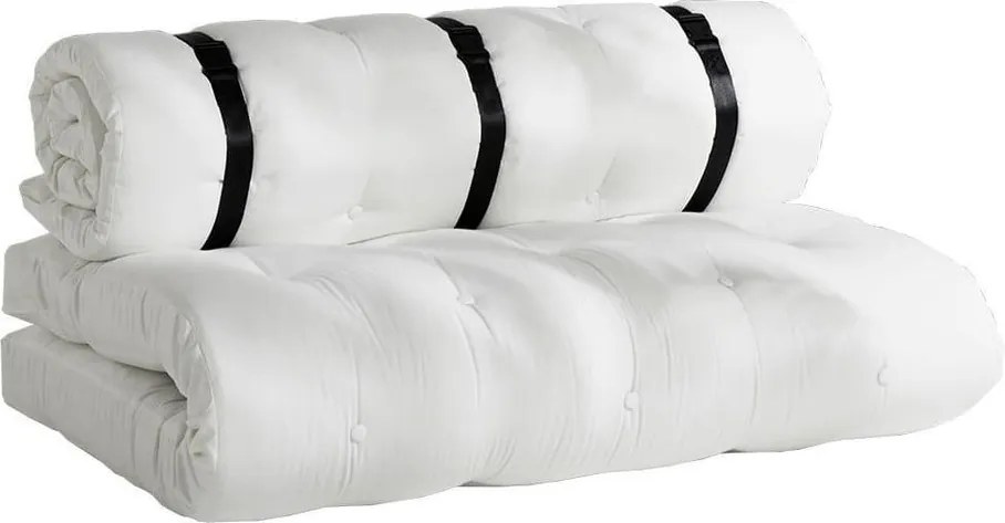 Biela rozkladacia pohovka vhodná do exteriéru Karup Design Design OUT™ Buckle Up White