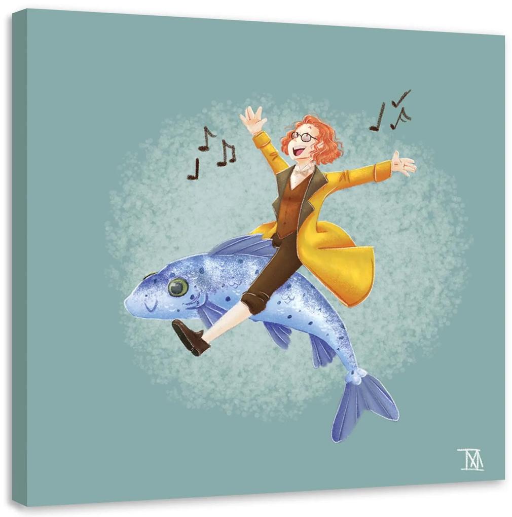 Gario Obraz na plátne Cesta na rybách - Daniela Herrera Rozmery: 30 x 30 cm