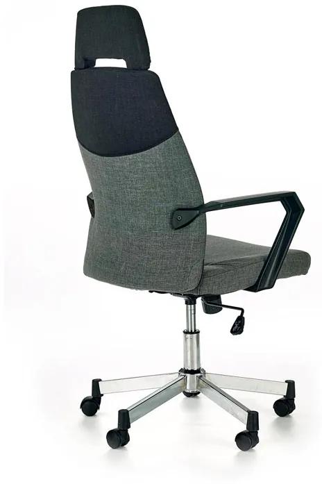 Kancelárska otočná stolička OLAF — látka, sivá