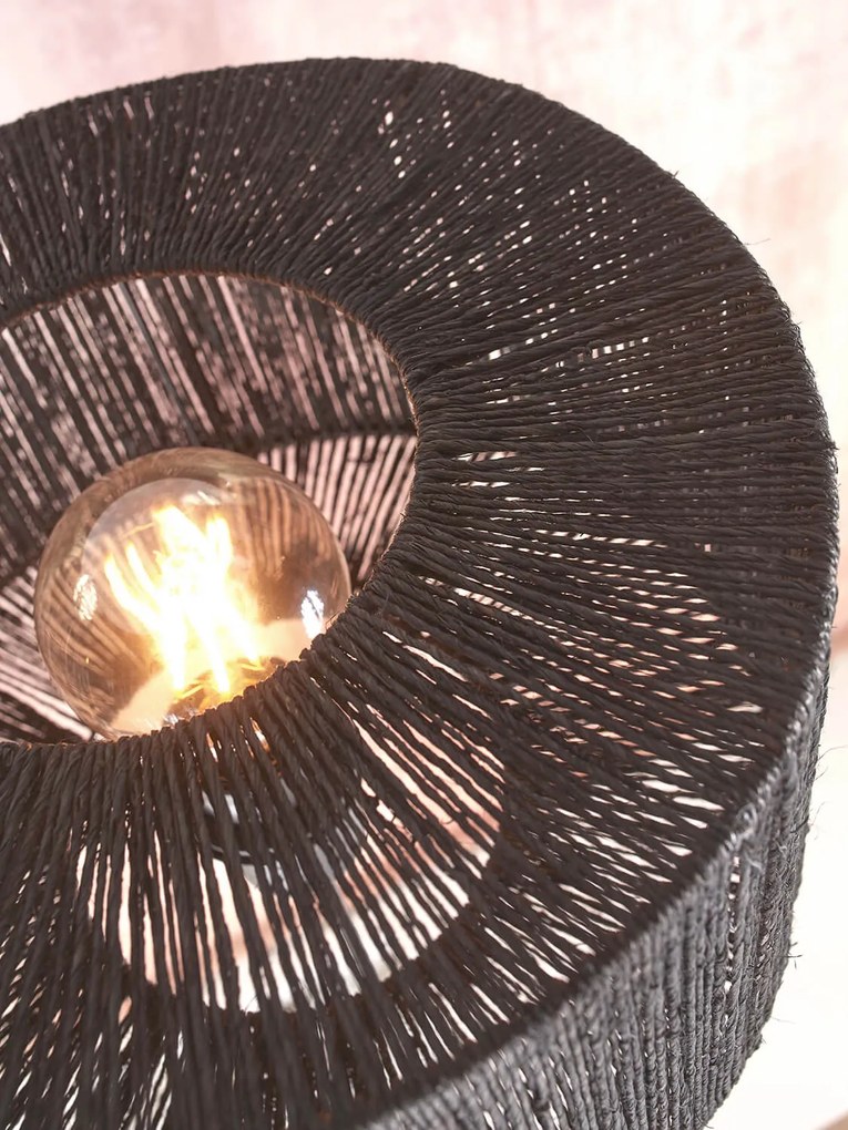 Stolná lampa gazuto 40 cm čierna MUZZA