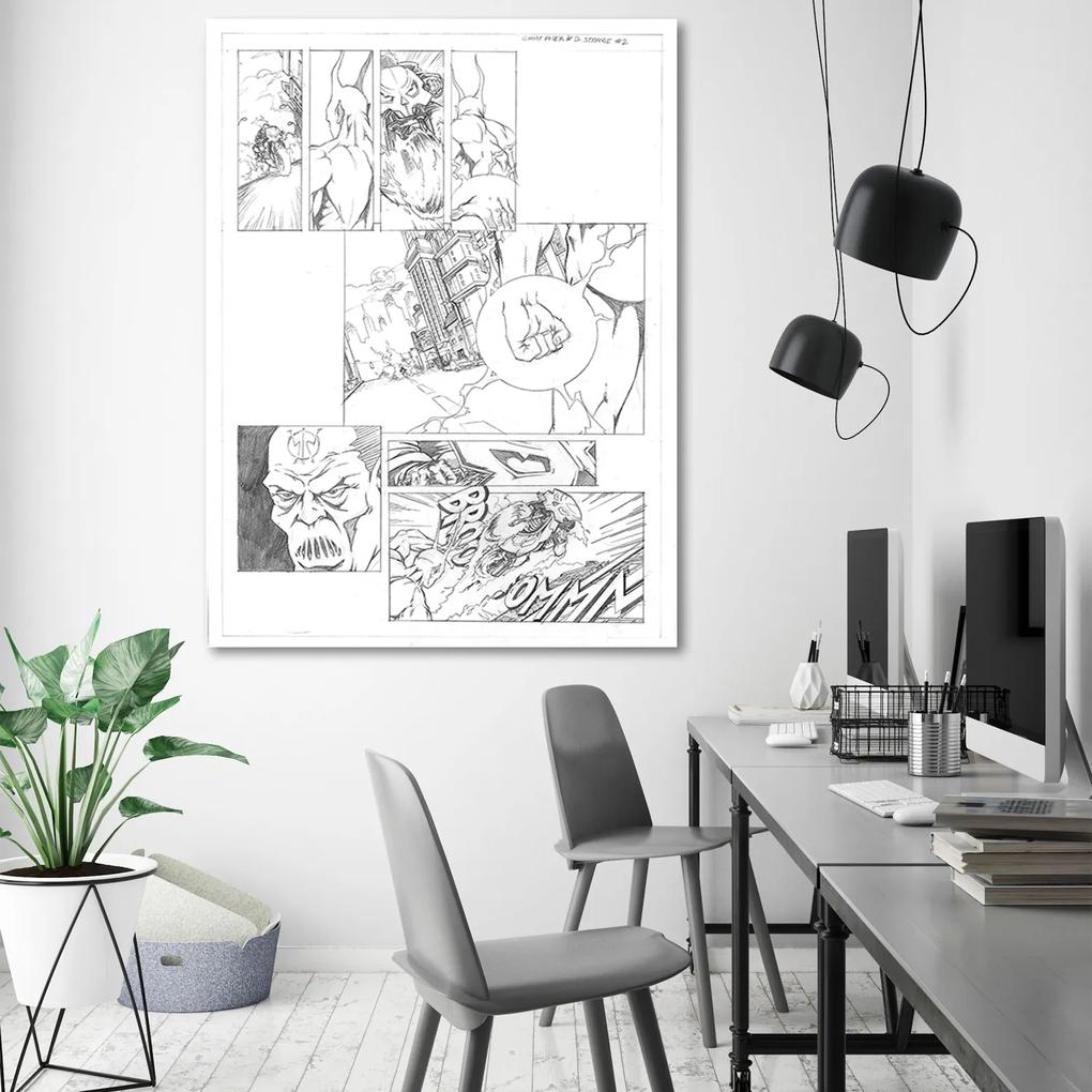 Gario Obraz na plátne Premena na komiksového superhrdinu - Saqman Rozmery: 40 x 60 cm