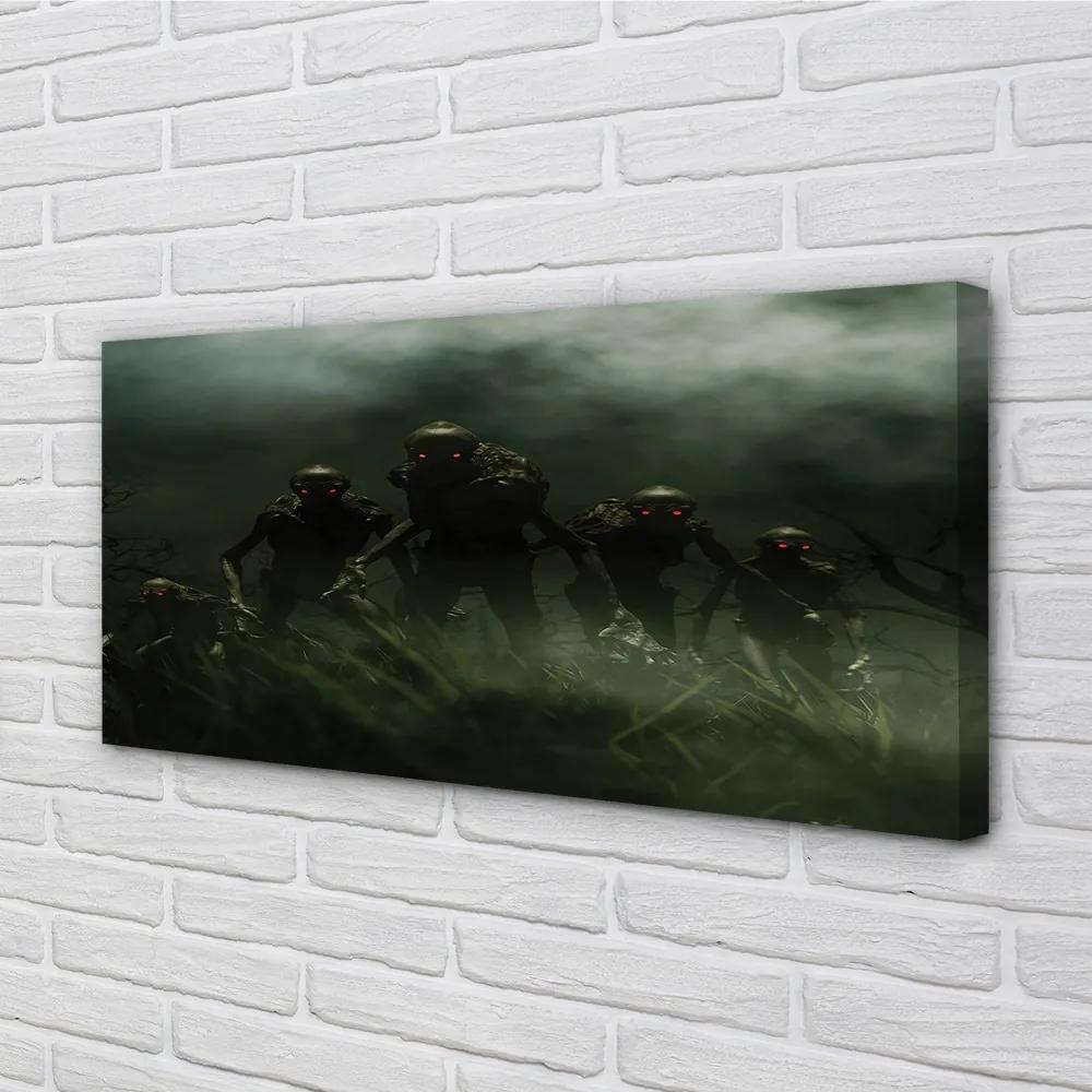 Obraz canvas zombie mraky 140x70 cm