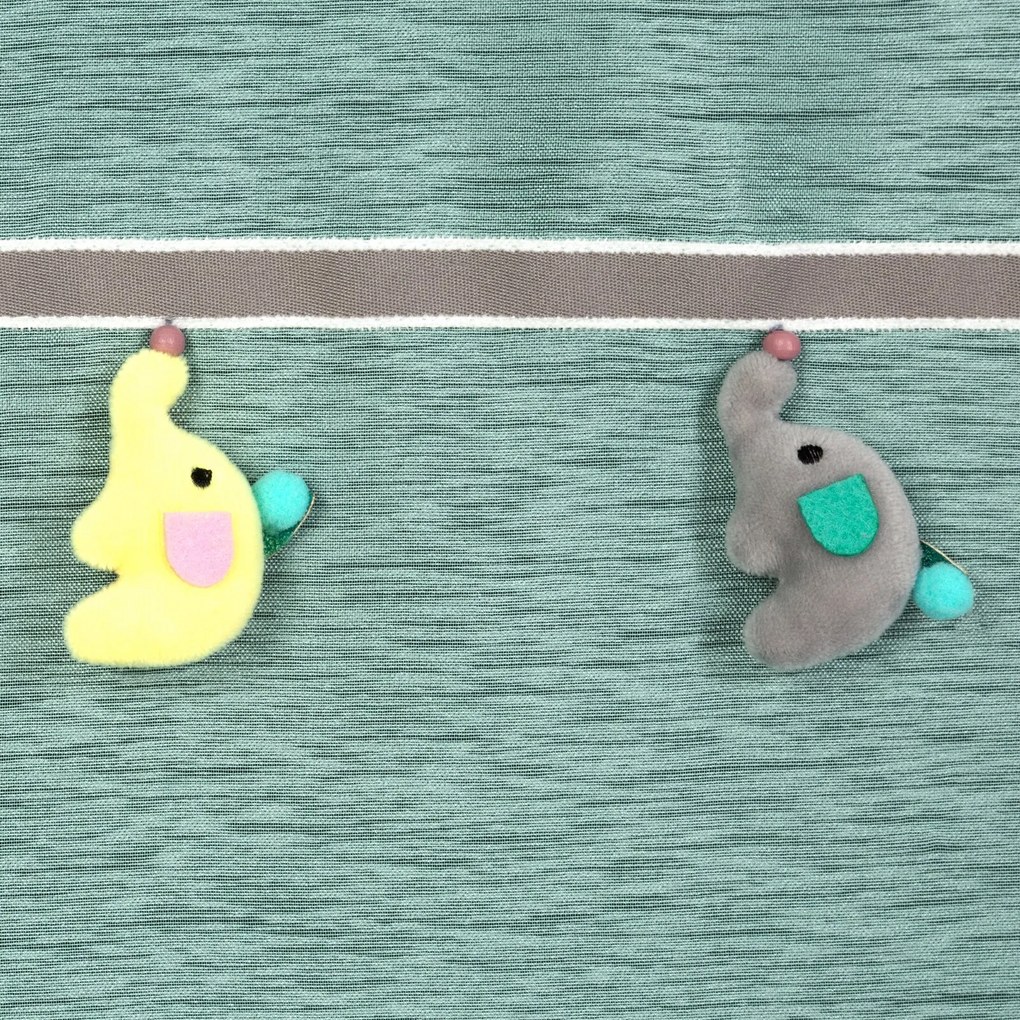 DETSKÁ ZÁCLONA NA KRÚŽKOCH KIDS 2 140X250 CM MENTOLOVÁ
