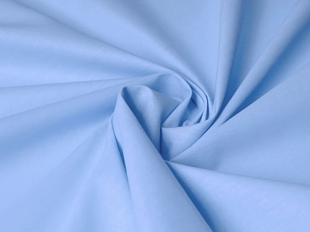 Detské bavlnené posteľné obliečky do postieľky Moni MOD-509 Nebeská modrá Do postieľky 100x135 a 40x60 cm