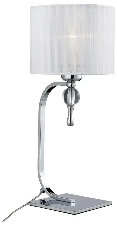 Retro stolová lampa Impress biele