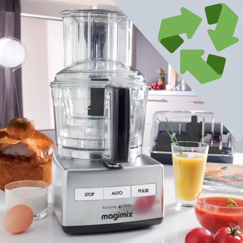 Magimix | ELM18471-2 4200 XL kuchynský robot v základnej výbave s využitím šrotovného | matný chróm