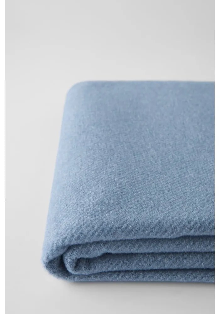Modrosivá deka s podielom bavlny Euromant Basics, 140 x 180 cm