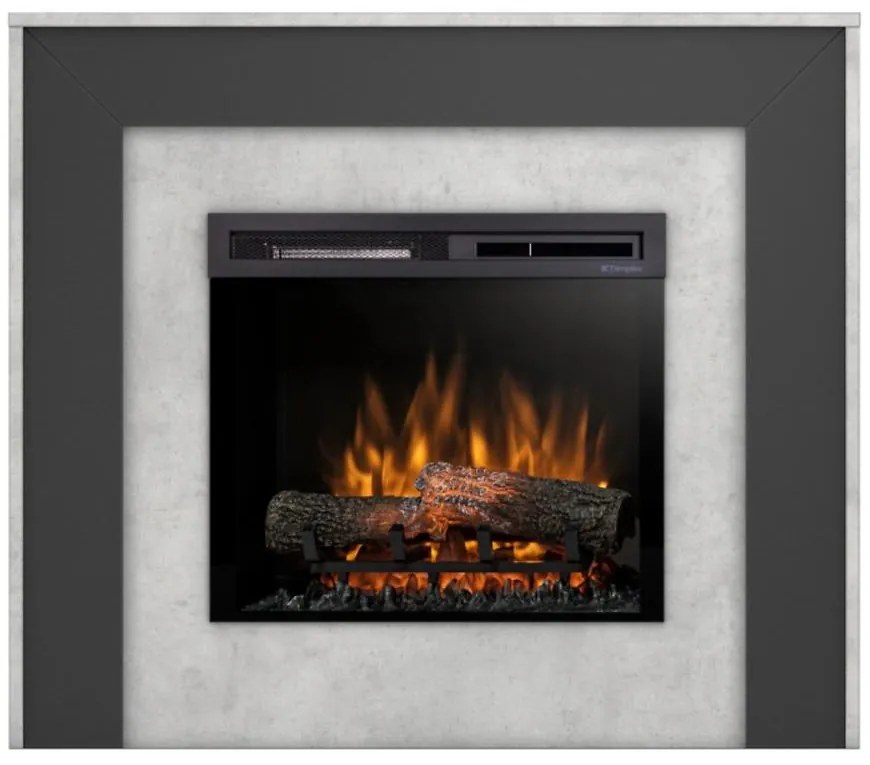 Elektrický krb Zuni 23 beton/cierny