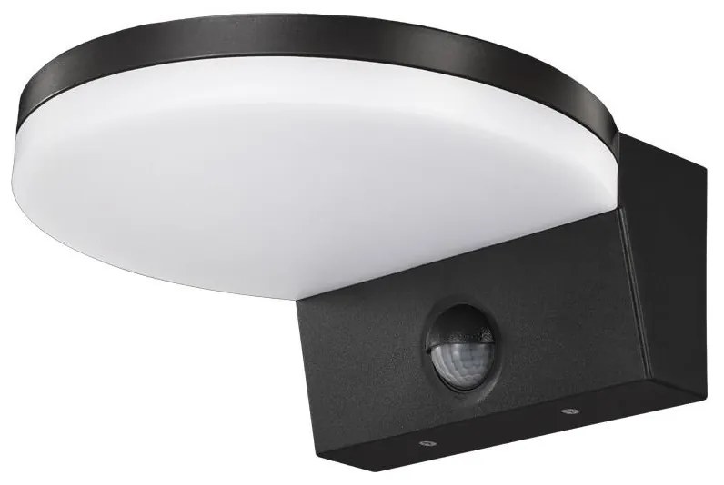 Top Light - LED Vonkajšie nástenné svietidlo so senzorom LED/15W/230V IP65 čierna TP1748