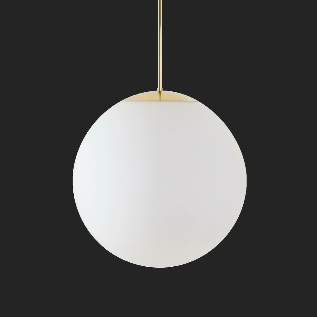 Osmont 70147 Isis P4 Pm-m Hp závesné plastové svietidlo mosadz leštená biela