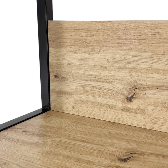 Policový regál 500 čierny / dub artisan