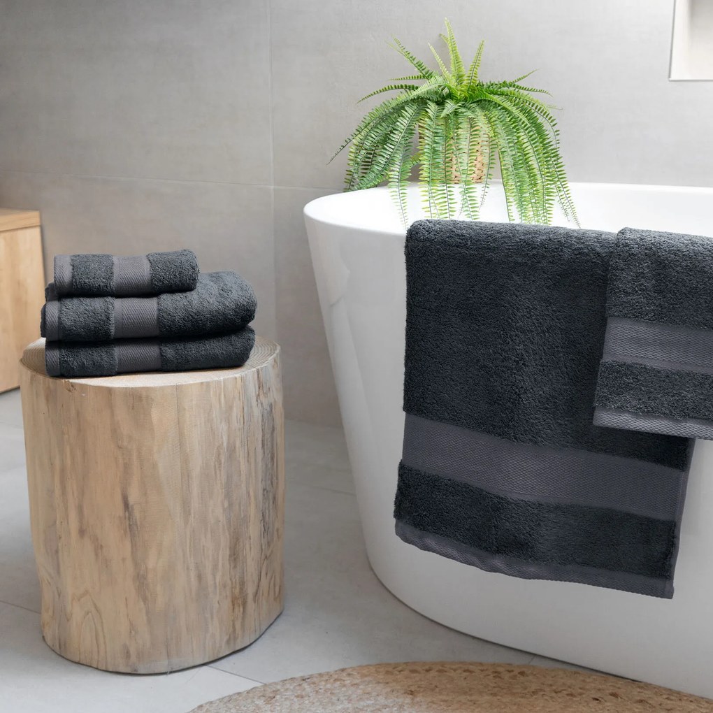 Goldea bambusový uterák/osuška - antracitový 70 x 140 cm