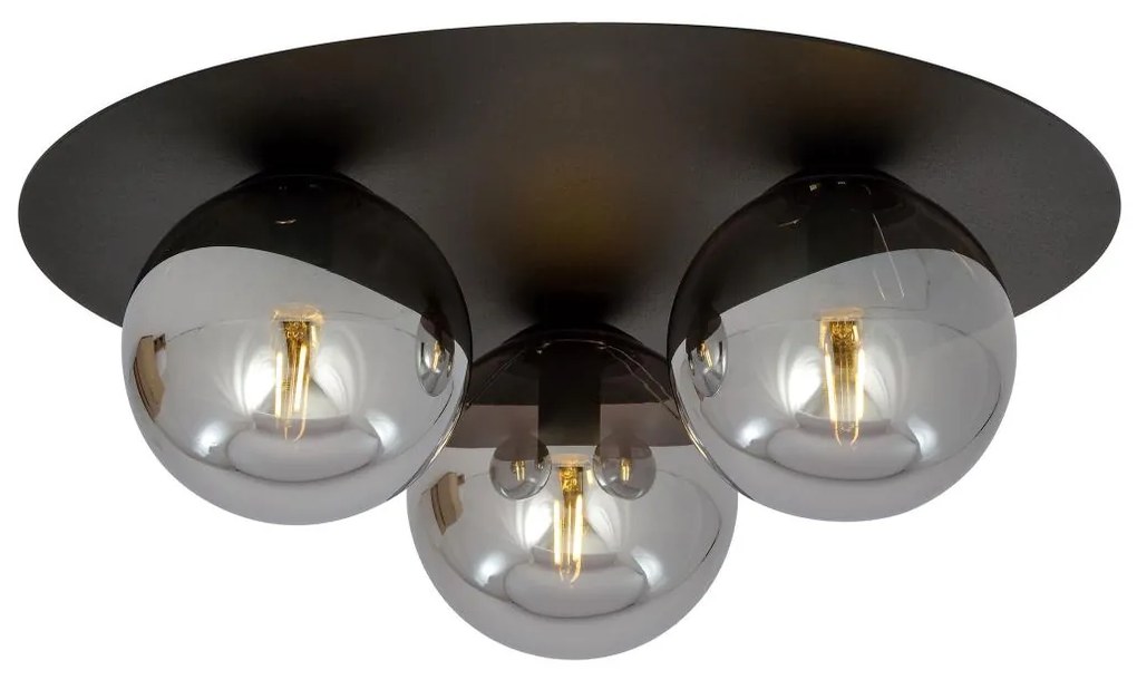 Stropné svietidlo SOLAR 3xE14/10W/230V čierna/šedá