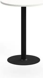 Barový stôl VERTICUS, Ø700x900 mm, biela/čierna