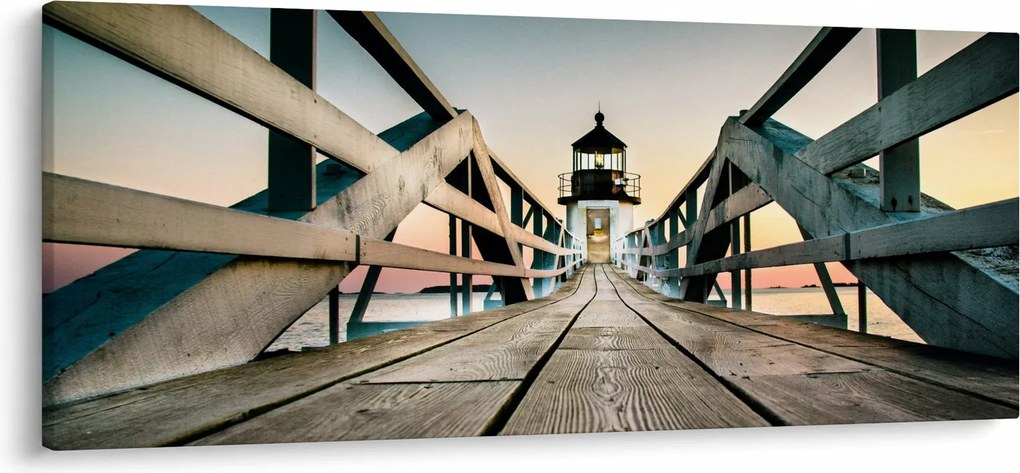 Obraz - Na móle (120x50 cm)