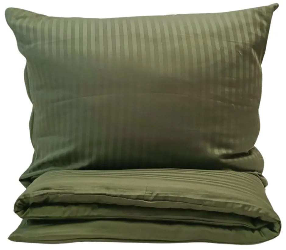 Obliečky damaškové tmavo zelená 200x140cm+90x70cm TiaHome