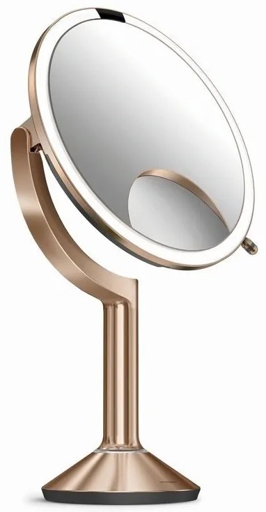 Zrkadlo Simplehuman so senzorom TRIO s dotykovým ovládaním, rose gold