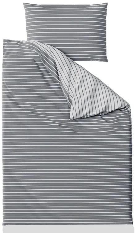 Obliečky z Renforcé bavlny CAPRIVI sivé gombík Rozmer obliečok: 70x90 cm ; 140x220 cm